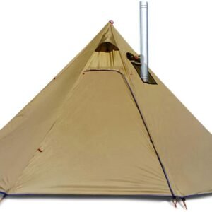 4 Persons 5lb Lightweight  Hot Tents with Stove Jack, 7'3" Standing Room, Teepee Tent for Hunting Family Team Backpacing Hiking