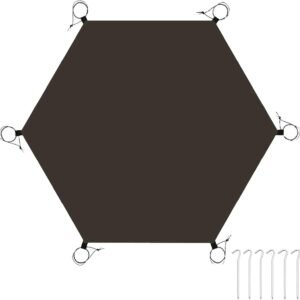 Large Hexagonal Tent Footprint Multifunctional Floor Mat Camping Gear Must Haves Hiking and Survival Gear Tarp Tent Moisture-proof Floor Mat