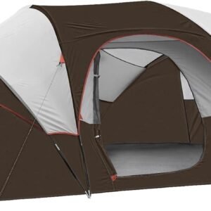 10 Person Camping Tent - Portable Easy Set Up Family Tent for Camp, Windproof Fabric Dome Tent Outdoor for Hiking, Backpacking, Traveling-14'x11'x74in(H)