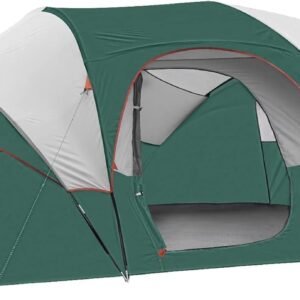 10 Person Camping Tent - Portable Easy Set Up Family Tent for Camp, Windproof Fabric Dome Tent Outdoor for Hiking, Backpacking, Traveling-14'x11'x74in(H)