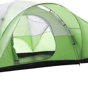 10-Person Tents for Camping,Large Family Camping Tents with Rainfly,Big Tents with Vestibule,Double Layer,Waterproof,Easy Setup Dome Tents for Outdoor Camping,Party,(18ft x 9.8ft x78 in)