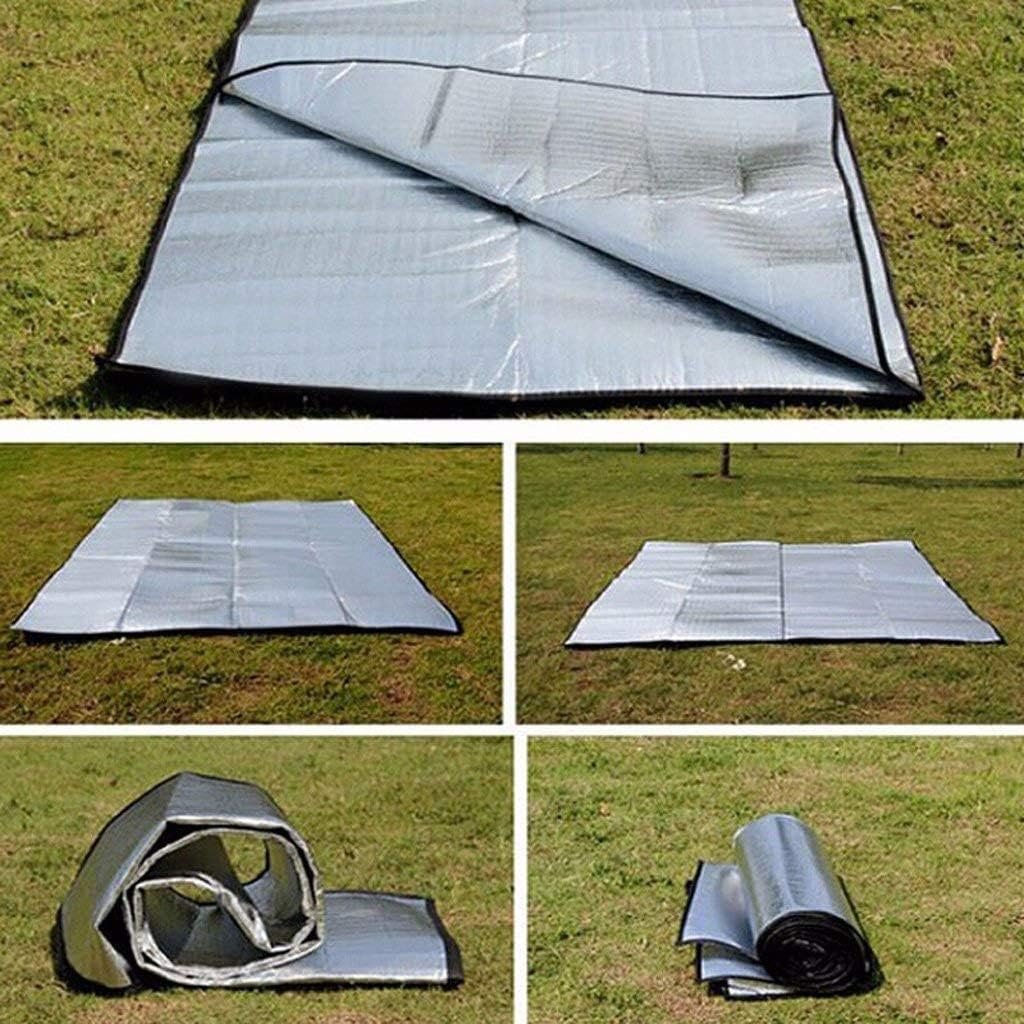 Camping Mat Foam Foil Blanket for Camping Foam Pad Insulating Foil Mat Sleeping Tent Pad Thermal Aluminum Camping mat for Reflecting Heat - Image 2