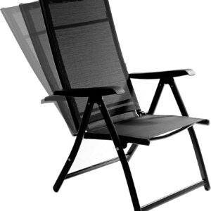 Heavy Duty Durable Adjustable Reclining Folding Chair Outdoor Indoor Garden Pool (1)
